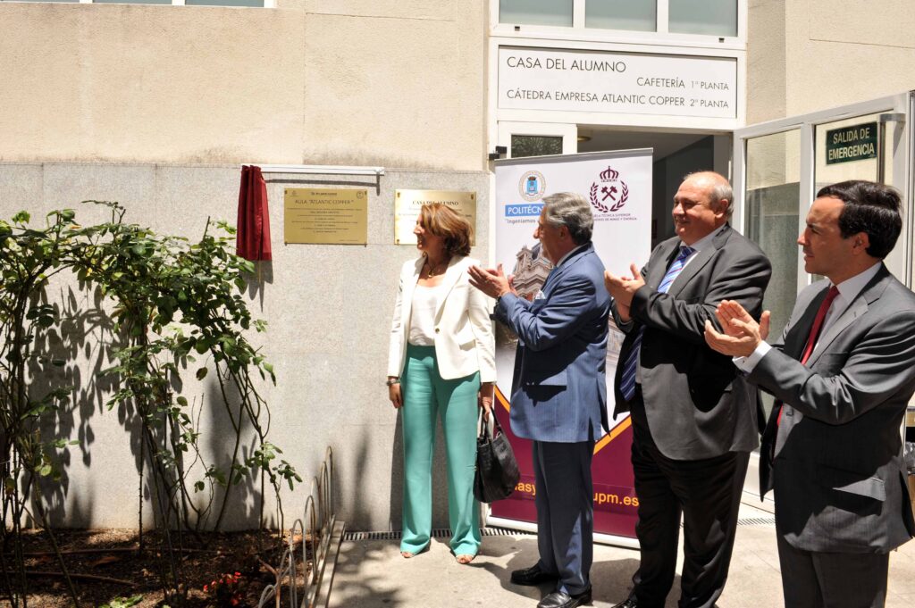 Inauguración del Aula Atlantic Copper en la Escuela de Minas y Energía de Madrid